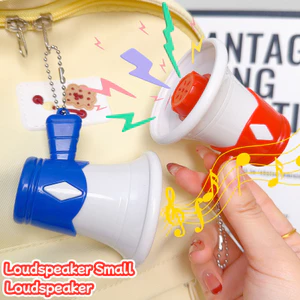 1-2 Móc Khóa Sừng Nhỏ - Bộ Khuếch Đại Ghi Âm - Mini, Thời Trang, Cổ Điển - Đồ Chơi Loa Cầm Tay - Hộp Nhạc - Dành Cho Ba Lô Schoolbag - Quà Tặng Sinh Nhật Trẻ Em