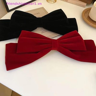 {FH Fashion} Nơ Barrette cỡ lớn mới dành cho phụ nữ Mũ nhung Nơ Kẹp tóc Phụ kiện tóc.