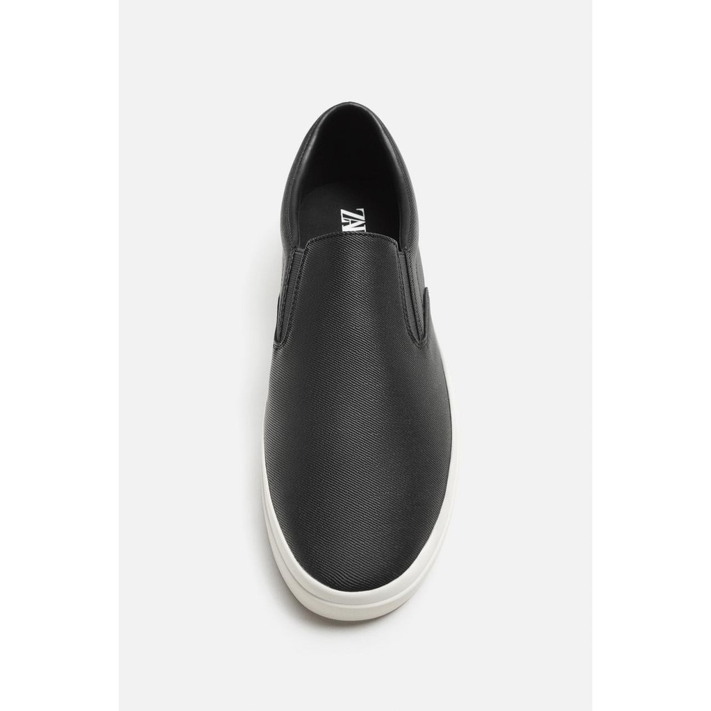 [Chính hãng] Giày sneaker slip on Zara chính hãng Black White Classic - Đen trắng Dáng cổ điển