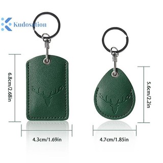 Kudosation 1Pc Hộp Đựng Thẻ Da Đựng Thẻ Móc Khóa Khóa Khóa Cửa Thẻ Truy Cập Thẻ ID Hộp Đựng Thẻ Truy Cập Móc Khóa Túi Đựng Thẻ Truy Cập