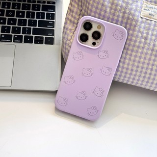 Ốp điện thoại silicon lỏng hình mèo Hello Kitty hoạt hình dễ thương cho iPhone 17Promax 16 Pro Max 12 13 14 15 Promax 11 Vỏ di động nữ tính ngọt ngào chống sốc