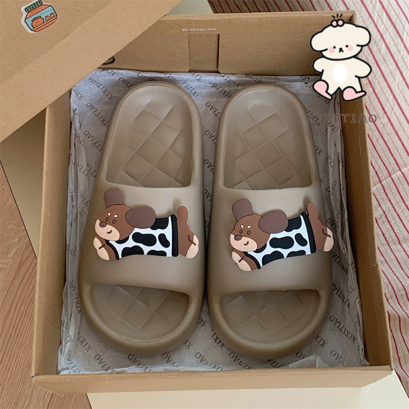 Xixitiao Dép Dép Cặp Đôi Dễ Thương Giày Gia Đình Nam Nữ Thoải Mái Đế Mềm Mùa Hè