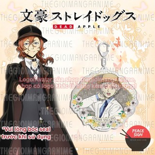 (MŨ VIỀN HOA) Móc khóa BUNGOU STRAY DOGS Văn Hào Lưu Lạc mica acrylic anime chibi dễ thương xinh xắn