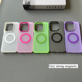 Ốp Điện Thoại Magentic Macaroon Dày Cho Vivo V50 LITE X200 Pro V40 Pro 5G Y29 V50E V60 5G Frost Candy Magentic Vỏ Điện Thoại Mềm