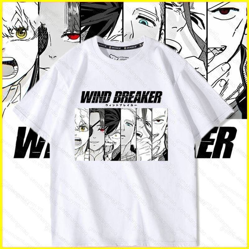 Wind Breaker Haruka Sakura Hajime Umemiya Cosplay Vải 3D Mùa Hè Áo Thun Anime Tay Ngắn