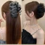 Kẹp tóc càng cua nơ to tiểu thư đính đá chấm bi kẹp búi tóc nơ lưới đám mây phồng bồng bềnh size lớn phong cách Hàn Quốc
