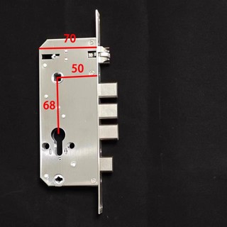 Cửa thép không gỉ 24 240 siêu hẹp siêu mỏng 5068, cửa gỗ trong nhà không có móc, thân khóa thông minh một bánh 9DFS