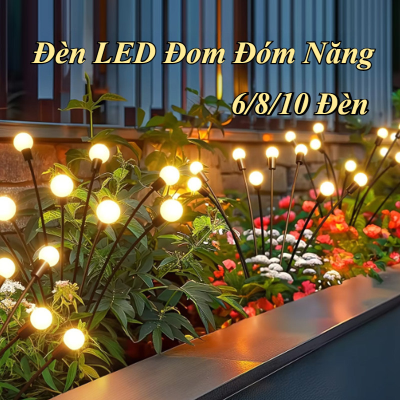 Đèn LED Đom Đóm Năng,Đom Đóm năng lượng mặt trời,đèn trang trí sân vườn ngoài trời chống nước