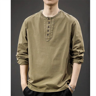 Áo thun Bông Tai Kẹp Hợp Thời Trang Retro Nút Mặc Bên Ngoài Đơn Giản Mới Nghệ Thuật Phù Hợp Với Hàng Đầu