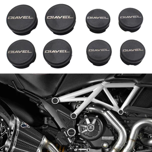 8PC Khung Lỗ Nắp Cắm Trang Trí Khung Nắp Dành Cho Ducati Diavel1200 Diavel 1200 2011-2018 2015 2016 2017 Xe Máy