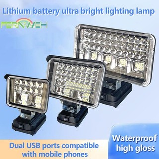 [Fernweh] 1 USB kép cho đèn khẩn cấp Ống kính lớn 2-7Inch Đèn LED làm việc trên ô tô Đèn pin [MỚI]