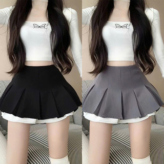 Chân Váy Bigsize Nữ 2 Lớp Lưng Cao Phối Viền Vải Trắng Khóa Kéo Cho Chubby CV421