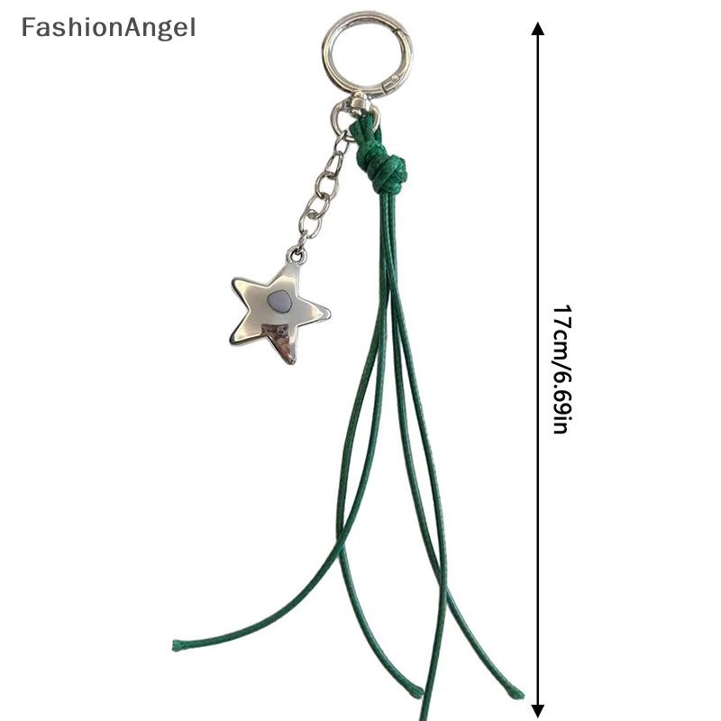 FashionAngel Dây Da Móc Khóa Ngôi Sao Quyến Rũ Mặt Dây Chuyền Móc Khóa Thời Trang Đơn Giản Phù Hợp Với Túi Trang Trí Phụ Kiện Trang Sức VN