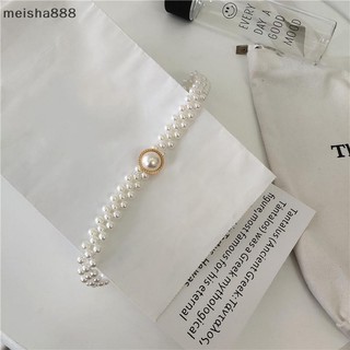 Meisha888 Dây Thắt Lưng Ngọc Trai Lớn Thắt Lưng Nữ Có Trang Trí Tất Cả Trận Đấu Váy Thời Trang Thiết Kế Sang Trọng Dây Gothic
