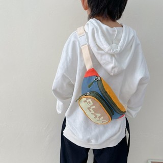 [Còn hàng] Ví đựng tiền xu thông thường GILDEDHOMIN, Túi thắt lưng trẻ em bằng Nylon đơn giản, Túi ngực có thể điều chỉnh thoải mái