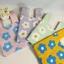 Túi Tote JKDESIGN, Túi đeo cổ tay thắt nút dung tích lớn thủ công, Túi xách dệt kim thêu hoa thông thường dành cho nữ bé gái