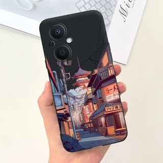Oppo Reno7 Z 5G / Reno8 Z 5G Vỏ Điện Thoại Họa Tiết Bướm Hoa Đẹp Reno 7Z 8Z 5G CPH2343 Ốp Silicon Mềm Màu Kẹo