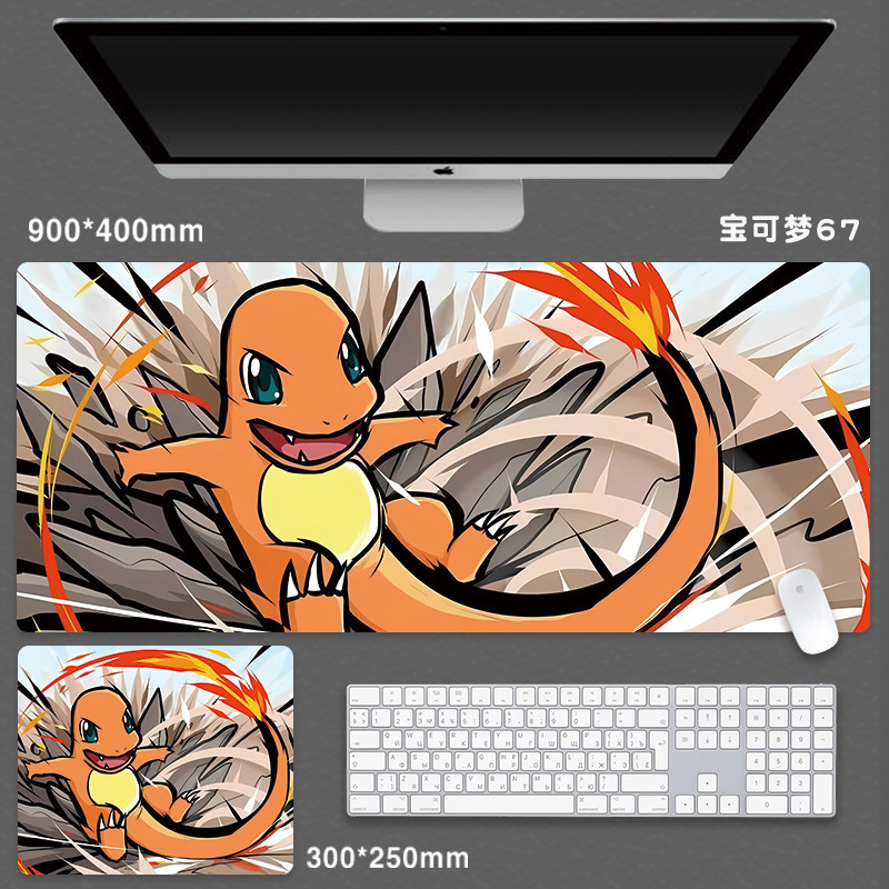 Pokemon Miếng Lót Chuột Anime Lớn Miếng Lót Chuột Hoạt Hình Pikachu Gengar Laptop Để Bàn Thảm Phụ Kiện