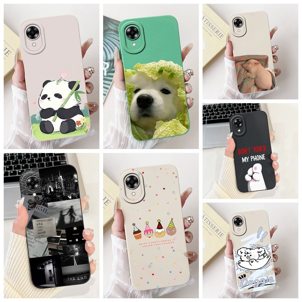 Ốp lưng Oppo A17k Thẩm mỹ Họa tiết mèo dễ thương Vỏ bảo vệ chống sốc mờ CPH2471