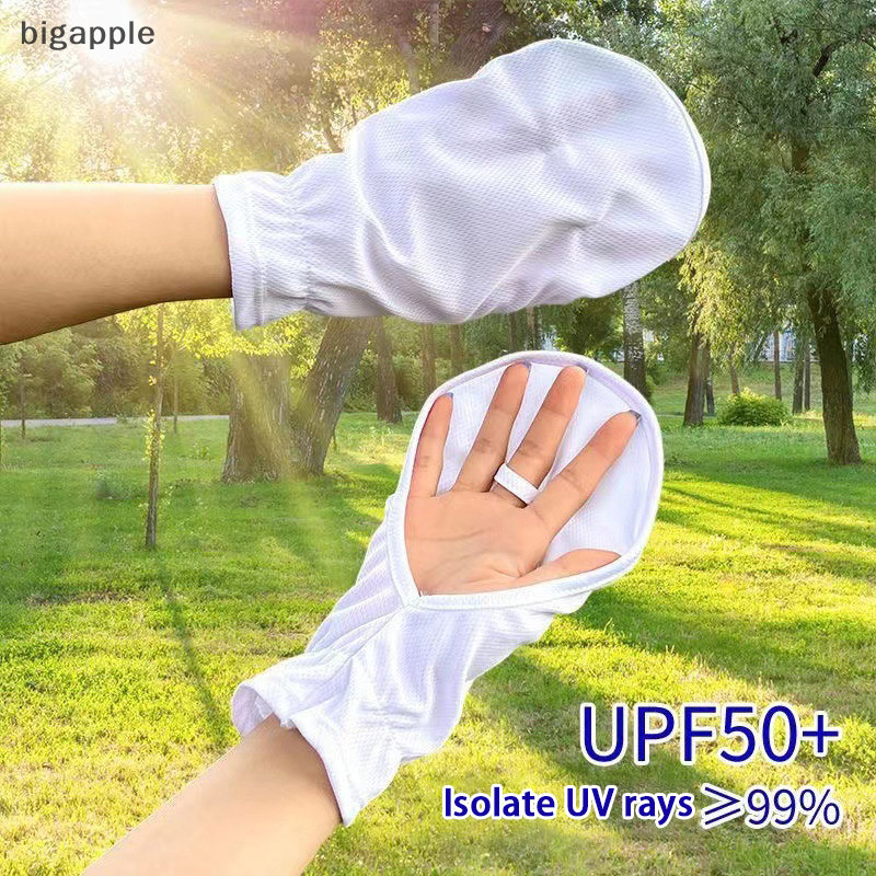 Găng tay thể thao ngoài trời Bigapple mùa hè, chống tia UV, thoáng khí, mỏng, unisex, cho xe đạp