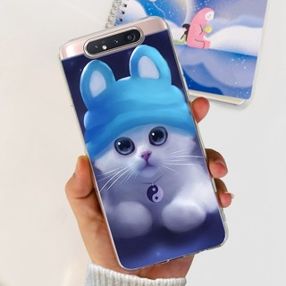 Dành Cho Samsung Galaxy A80 Vỏ SM-A805F SM-A805N Vỏ Bướm Đáng Yêu Phi Hành Gia Silicon Mềm Ốp Lưng Điện Thoại Samsung A90 Vỏ