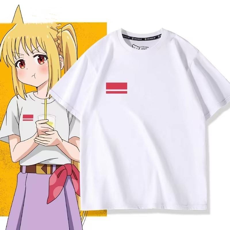 Bocchi THE ROCK Gotoh Hitori Ijichi Nijika kessoku bando Vải Cosplay 3D Mùa Hè Áo Thun Anime Tay Ngắn