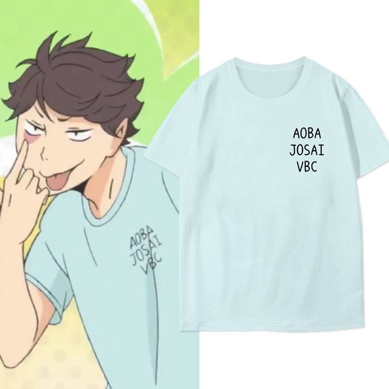 Haikyuu Shoyo Hinata Tobio Kageyama karasuno Cosplay vải 3D mùa hè Áo thun Anime tay ngắn hàng đầu