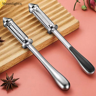 Moonlights 3 trong 1 / 5 trong 1 Dụng cụ gọt vỏ rau củ và rau củ, Phụ kiện nhà bếp, Dụng cụ gọt vỏ bằng hợp kim sắc bén Khoai tây Cà rốt Dụng cụ gọt vỏ Dụng cụ nhà bếp EN