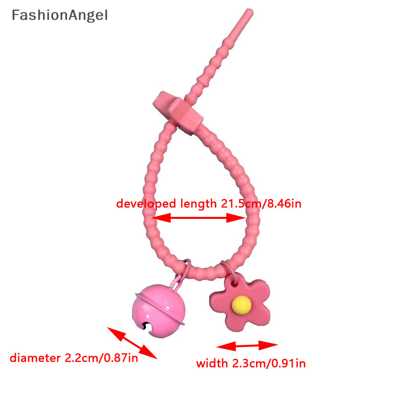 FashionAngel Kẹo Ngọt Màu Hoa Móc Khóa Silica Gel Hoa Móc Khóa Cho Bé Gái Túi Mặt Dây Chuyền Ba Lô Trang Trí TH