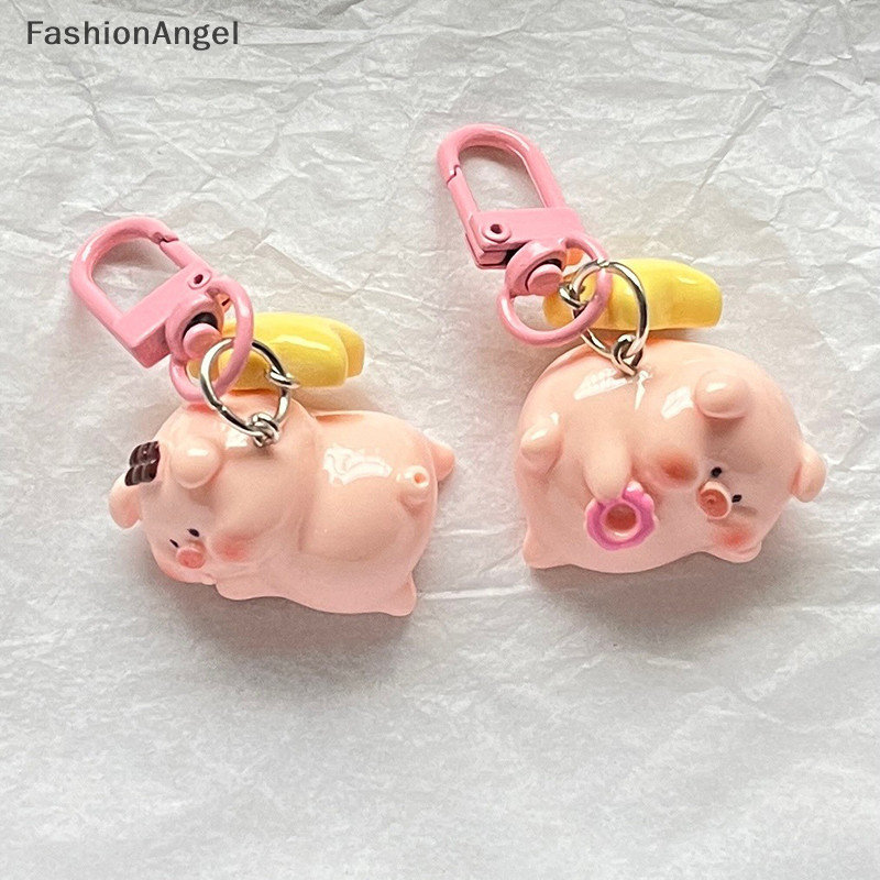 Fashionangel Ba Chiều Lợn Hồng Móc Khóa Mặt Dây Chuyền Động Vật Dễ Thương Khóa Ngôi Sao Móc Khóa Dễ Thương Chú Heo Nhỏ Mẫu Móc Khóa Trẻ Em Quà Tặng TH