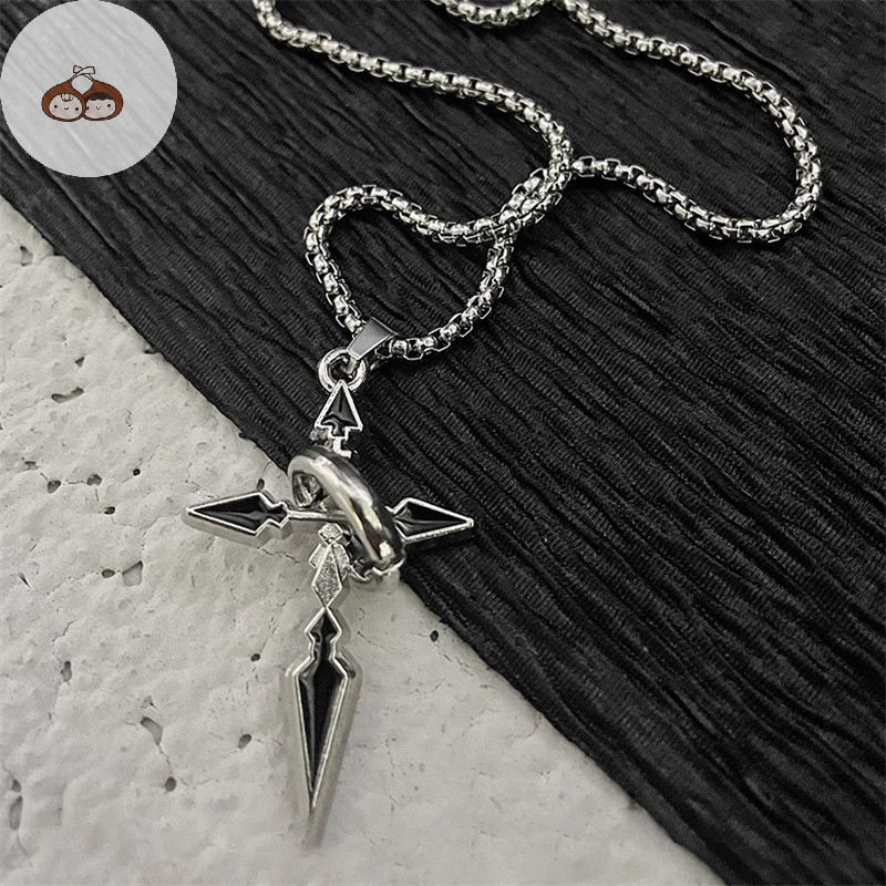 Ars Vintage Chữ Thập Mặt Dây Chuyền Vòng Cổ Cho Nam Đa Năng Dây Chuyền Hợp Thời Trang Mồ Hôi Punk Vòng Cổ Trang Sức Quà Tặng VN