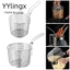 YYlingx 1 Cái Lưới Lọc, Giỏ Chiên Sâu Mini Inox 304, Bền Cho Bánh Bao Khoai Tây Chiên Pháp Chip Phục Vụ Có Tay Cầm Bộ Lọc Chip Chiên