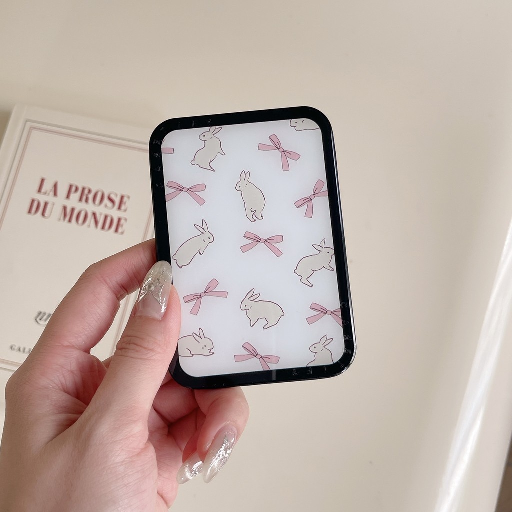 Hộp đựng thẻ Snappy Rabbit Ribbon Snappy SnappyTM Giá đỡ thẻ gương Tương thích từ tính