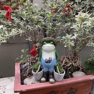 Quà Tặng Trang Trí Nhà Cửa Lọ Hoa Sáng Tạo Ếch Mọng Nước Nhựa Động Vật Vườn Chậu Trang Trí Sân Vườn Trang Trí Văn Phòng