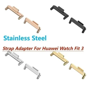 1 Cặp Adapter Cho Huawei Watch Fit 3 Dây Đeo Đồng Hồ Kết Nối Vòng Tay Thép Không Gỉ Fit3 20 Mm Ban Nhạc Phụ Kiện