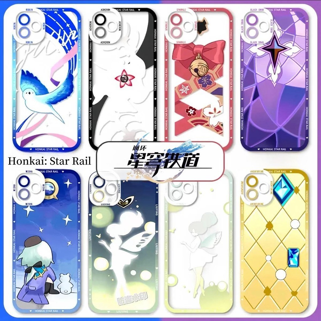 Ốp điện thoại silicon mềm trong suốt Honkai Star Rail cho Redmi Note 13 12 11 10 Pro Max Plus 10S 11S 12S Game