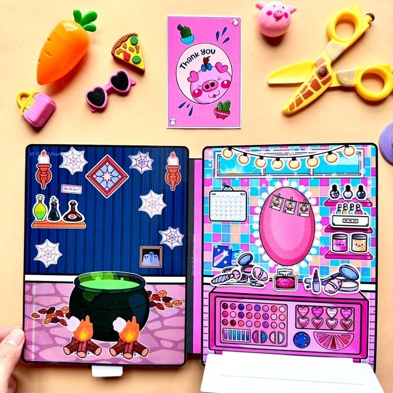 toca life world Book Toka vào thứ Tư và Phù Thủy ngôi nhà búp bê ngôi nhà búp bê giấy ngôi nhà giấy nhà của beauty.hol