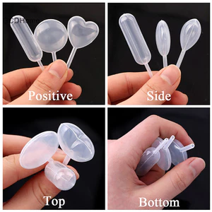 Gcdhome 50 Chiếc Chất Lỏng Bóp Nhỏ Giọt Dùng Một Lần Mứt Giọt Cho Cupcake Chuyển Nước Pipet Nhỏ Giọt Bánh Mảnh Món Tráng Miệng Dụng Cụ HOT