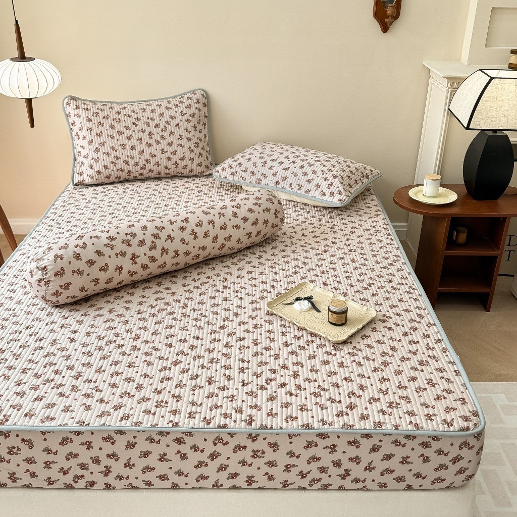 Bộ ga gối lụa tencel trần bông mát mịn MemMinbedding Luxury màu sắc nhẹ nhàng sang trọng - (GG14)