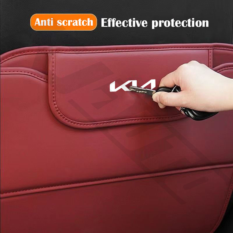 Kn Kia Ghế Ô Tô Chống Đá Miếng Lót Da Bảo Vệ Chống Trầy Xước Chống Bụi Bẩn Miếng Lót Nội Thất Ô Tô Phụ Kiện Cho Seltos Kx3 Bongo Sonet K3 Sorento Picanto Sedona Sportage