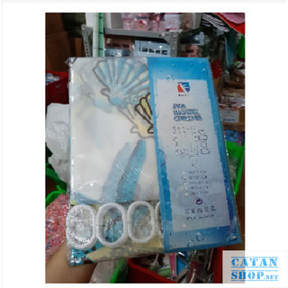 Rèm Chống Thấm Nước, Rèm Phòng Tắm Kèm Móc Treo GD150-RemNT