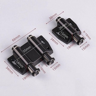 NOTE1 2 Bản Lề Cửa Kính, Kẹp Không Khung Gắn Bên Hợp Kim Kẽm, Tự Đóng Không Khoan Nội Thất Cửa Tủ Bản Lề Tủ Kính