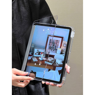 Xoay Trong Suốt Acrylic Dành Cho Samsung Galaxy Tab S9 FE Plus S8Plus S7 FE 12.4 A9 Plus 11 S6 Lite 2024 A9 8.7 A8 10.5 Pha Lê Thông Minh Đứng Máy Tính Bảng Có Khe Cắm Bút