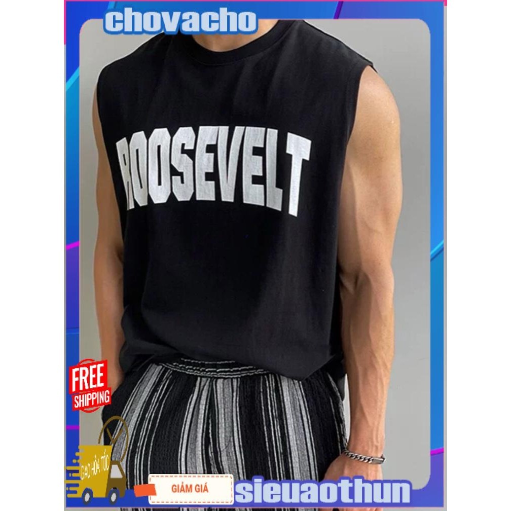 Áo thun Tanktop Cổ tròn ROO ICVCVNI Unisex