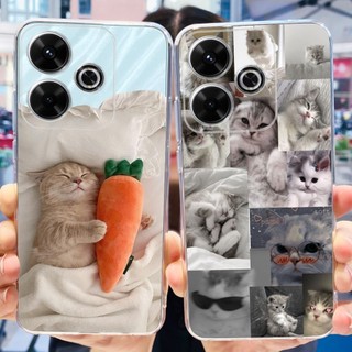 Xiaomi Redmi 13 2024 Vỏ sơn hoa hình gấu trúc dễ thương Redmi13 4G Vỏ điện thoại TPU silicon mềm
