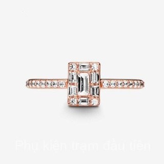 Anillopallarade HaloPanjiaSpot Hàng kỷ niệm S925 [DIY2024NoviaDe / RegaloModaNuevo phong cách vuông sáng] Tinh tế