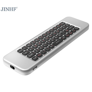 Jinhf Voice Air Mouse Điều khiển từ xa W3 2.4G Bàn phím không dây Mini cầm tay tiếng Anh cho Android TV BOX PC HOT