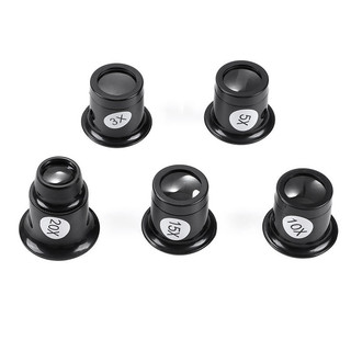 Kính lúp mắt chuyên nghiệp 3x 5x 10x 15x 20x, bộ công cụ sửa chữa đồng hồ, trang sức, bộ phận chuyển động