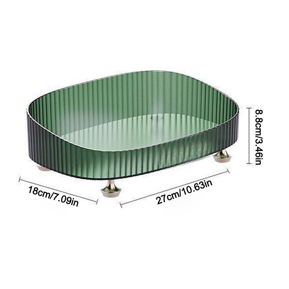 Bộ sắp xếp mặt bàn WANYEDI, Hộp đựng nước hoa trang điểm chống trượt trong suốt, Đa chức năng có đế vàng Hộp đựng mỹ phẩm dung tích lớn tại nhà