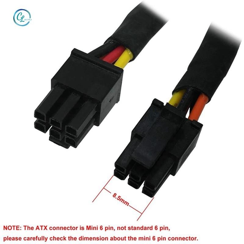 Nhỏ 6P Sang Bộ Chia 15P SATA Dây Cáp Nguồn Cho DELL Vostro 3650 3653 3655 Máy Tính Để Bàn HDD SSD Cáp Nguồn